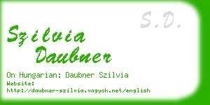 szilvia daubner business card